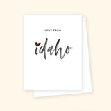 'Love From Idaho' Greeting Card