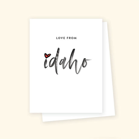 'Love From Idaho' Greeting Card