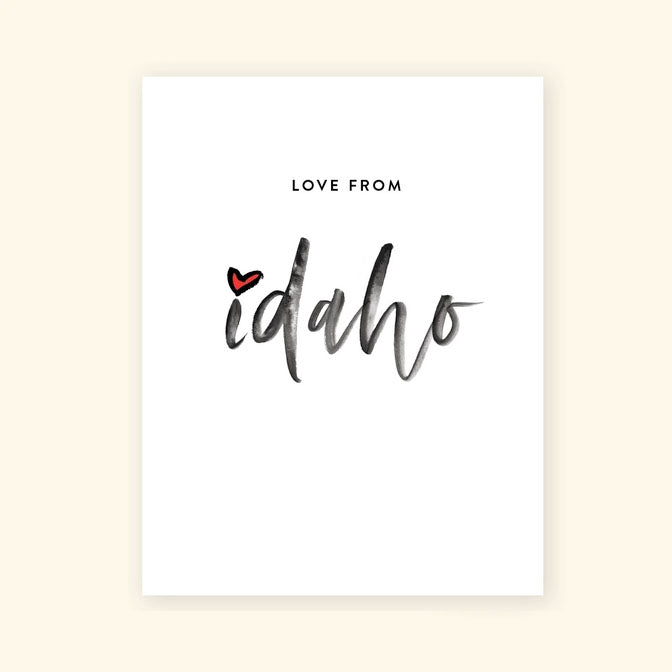 'Love From Idaho' Greeting Card