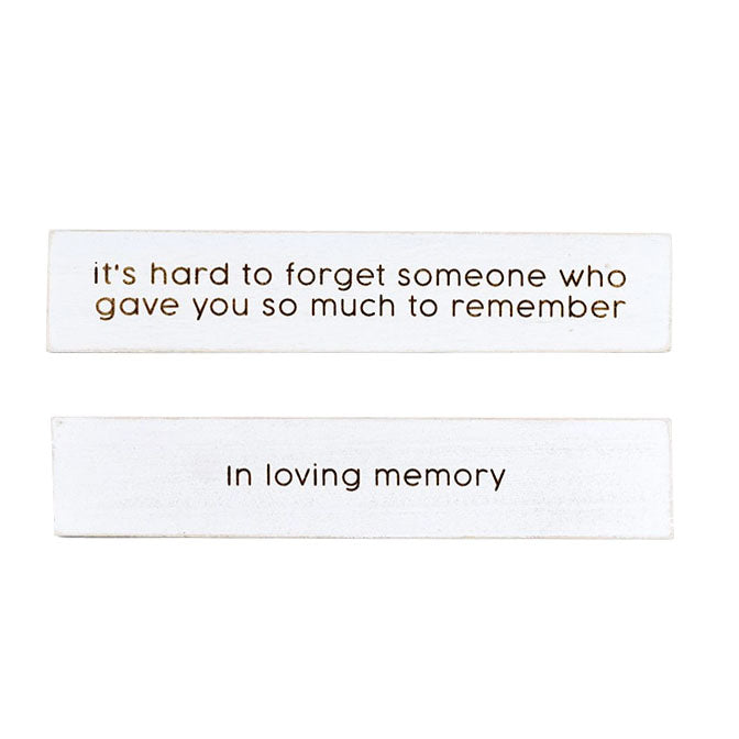 Loving Memory Wood Blocks