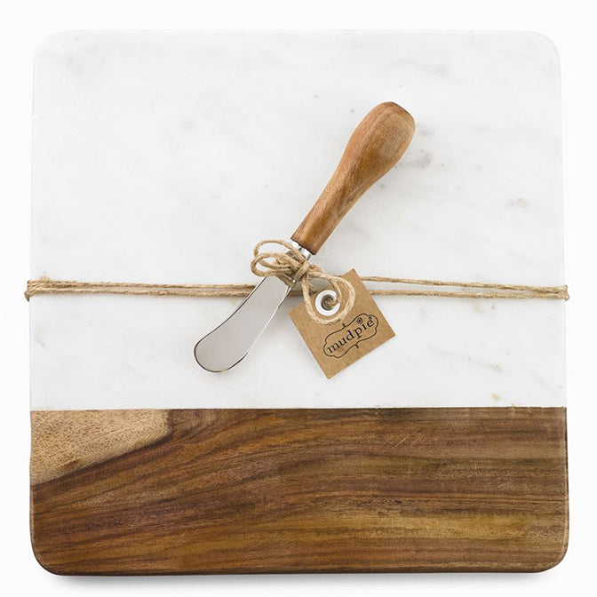 Marble & Wood Board Set