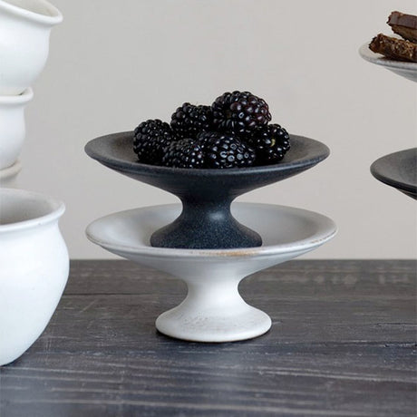 8" Stoneware Cake Pedestals