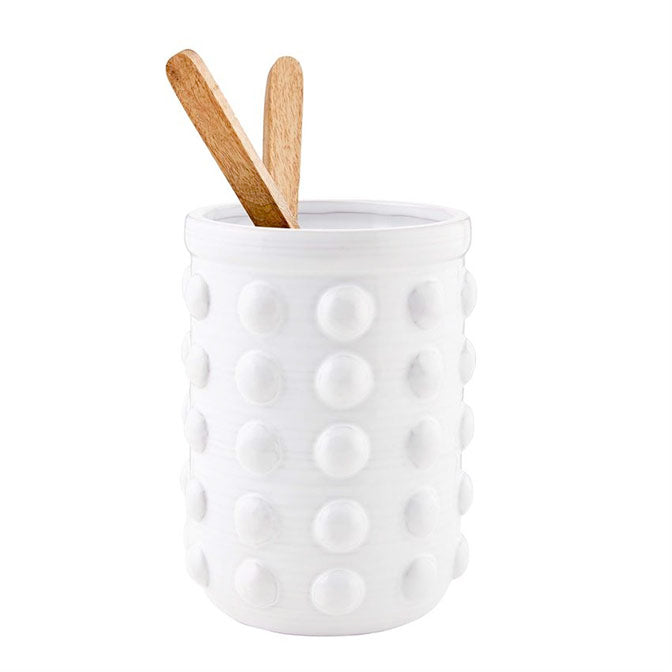 Raised Dot Utensil Crock