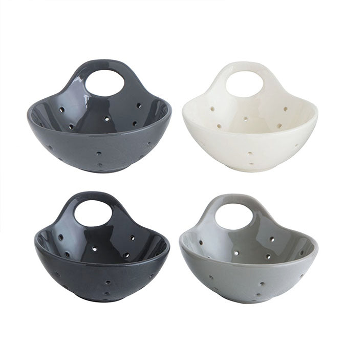 Stoneware Berry Bowl with Handle