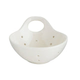 Stoneware Berry Bowl with Handle