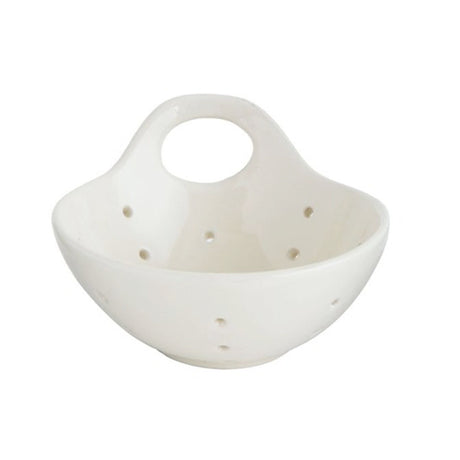 Stoneware Berry Bowl with Handle