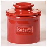 Cafe Collection Butter Bell Crock- Red
