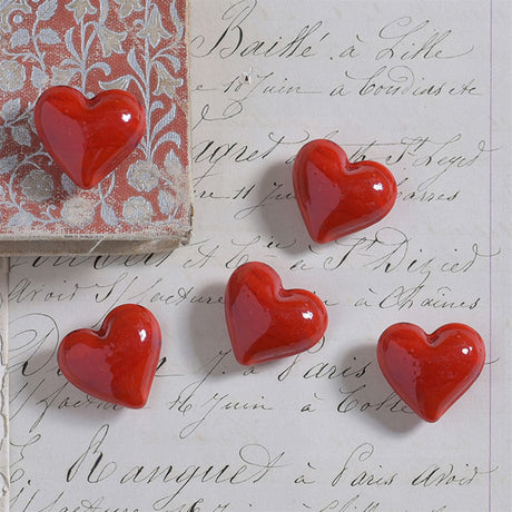 Red Glass Mini Heart