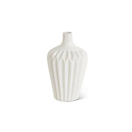 White Porcelain Accordion Vases