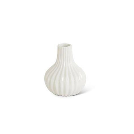 White Porcelain Accordion Vases