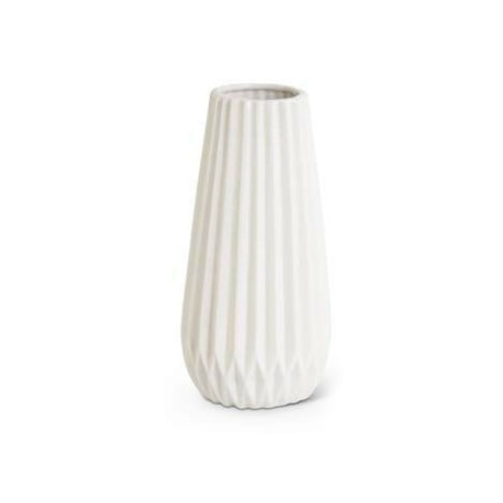 White Porcelain Accordion Vases