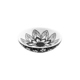 Black & White Flower Ring Bowl