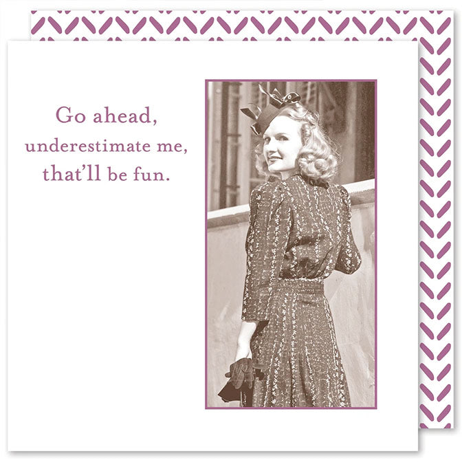 Underestimate Me Cocktail Napkin