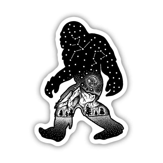 Celestial Bigfoot Sticker