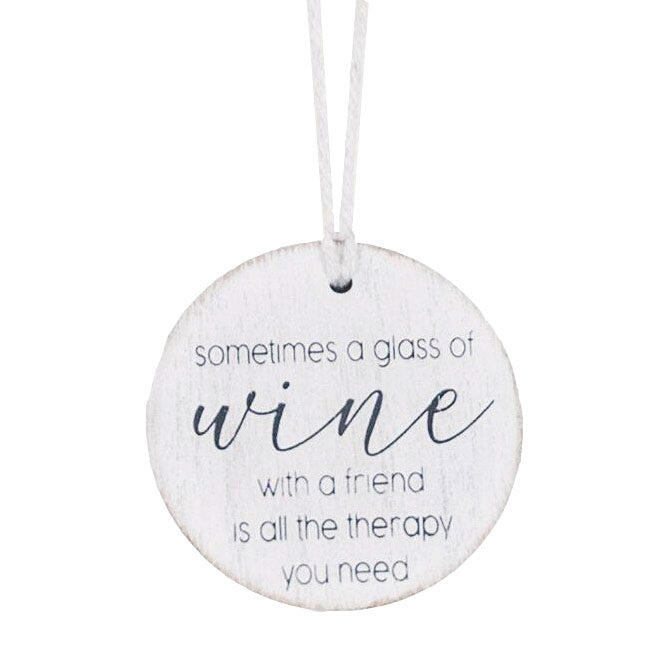 Sometimes A Glass Of Wine... Bottle Charm