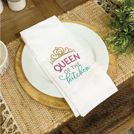 Queen Of The Kitchen Tea Towel
