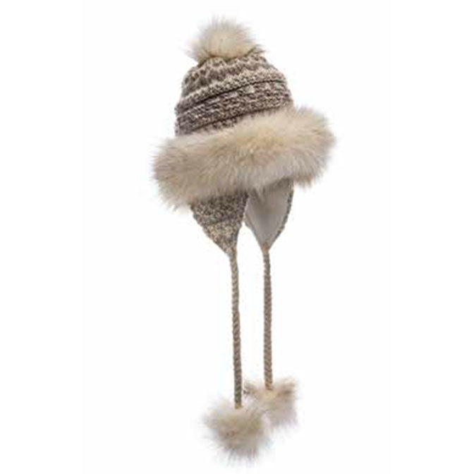 Taupe Noora Bayka Wool Beanie
