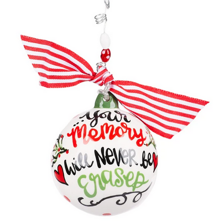 Teacher Memory Never Erased Ornament