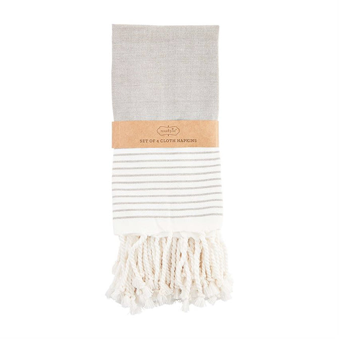 Gray Turkish Napkin Set