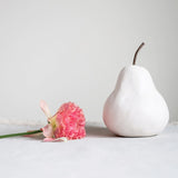 Stoneware Pear, Matte White