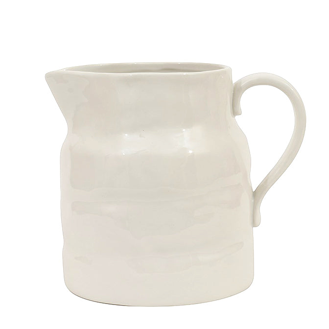 Stoneware Vintage Reproduction Wide-Mouth Pitcher
