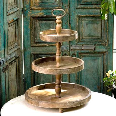 Wooden 3-Tier Tray