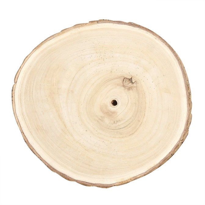 12" Round Paulownia Woodslice