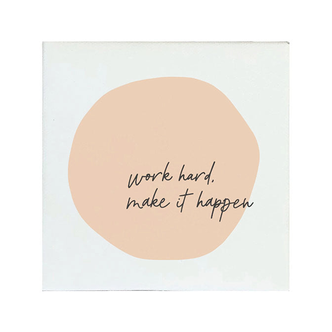Canvas Magnet Work Hard