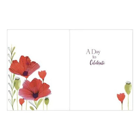 Poppies Anniversary Card