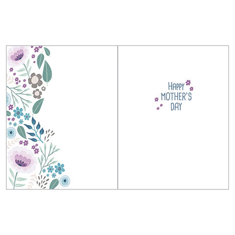 To A Wonderful Mom, Purple Flower Petals Card