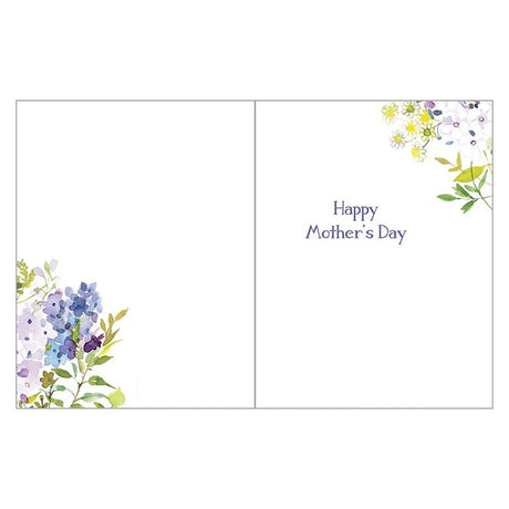 To A Wonderful Mom Purple Bouquet Card