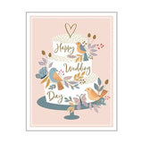 Wedding Cake and Birds Card