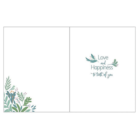 Heart of Greens Wedding Card
