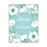 White Bridal Flowers Wedding Card
