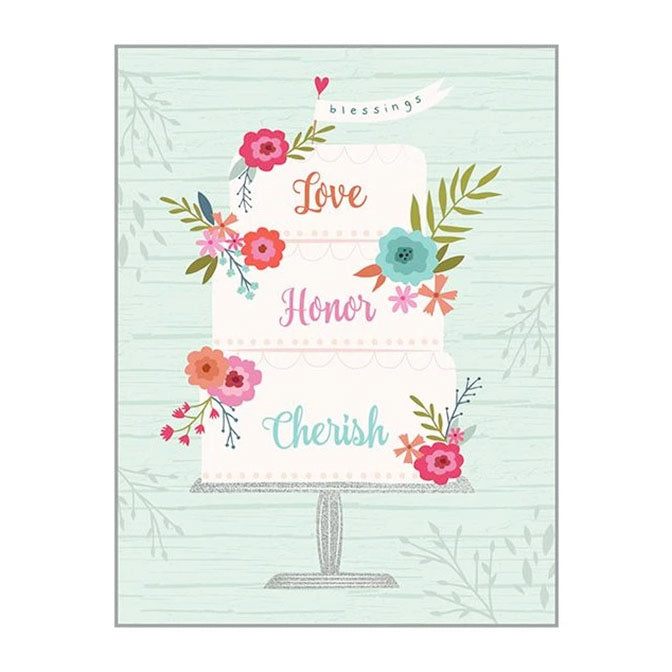 Love Honor Cherish, Wedding Card
