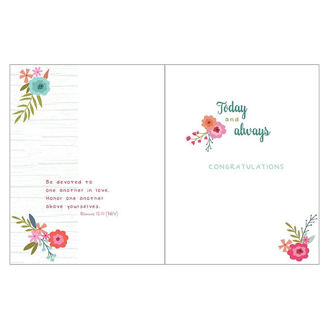 Love Honor Cherish, Wedding Card