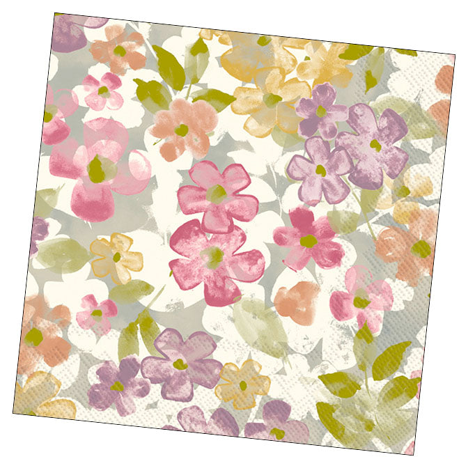 Juna Cream Green Cocktail Napkin
