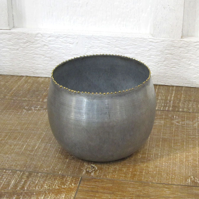 Galvanized Metal Round Bowl