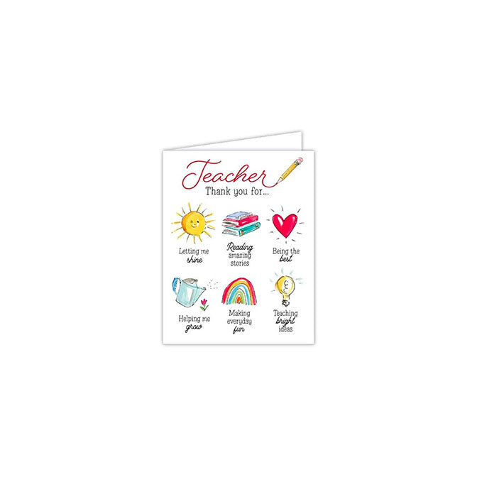 Teacher Thank you for…Letting me Shine…Greeting Card