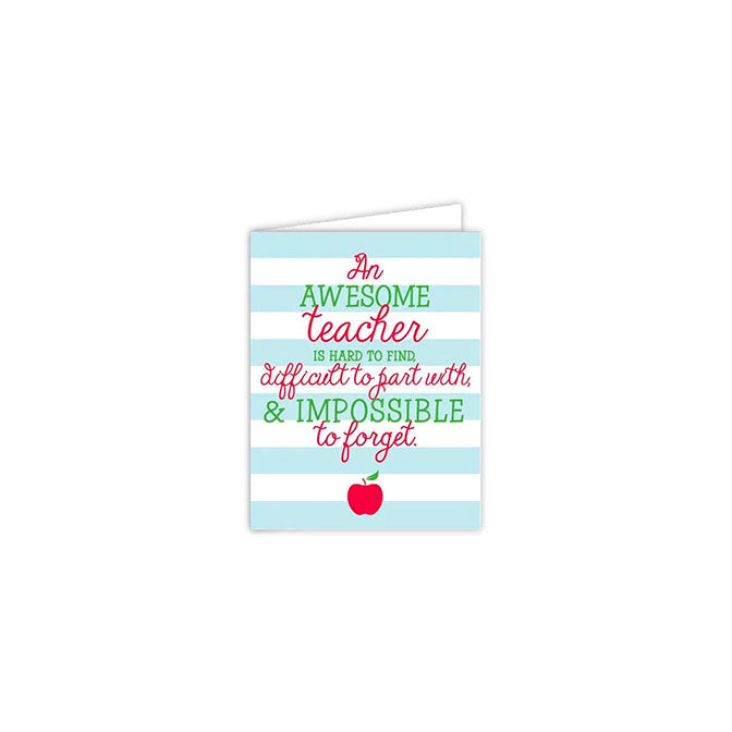 An Awesome Teacher Greeting Card