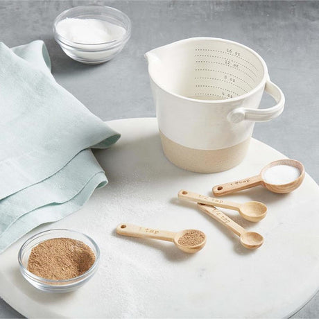 Stoneware Measuring Cup & Spoon Set