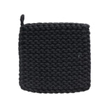 Black and Yellow Square Cotton Crocheted Pot Holder