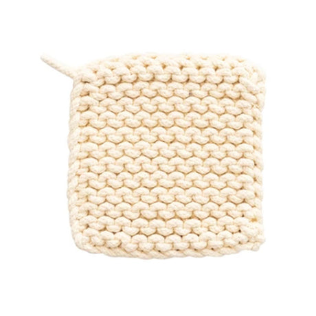 Black and Yellow Square Cotton Crocheted Pot Holder