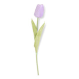10.5 Inch Light Purple Real Touch Mini Tulip Stem