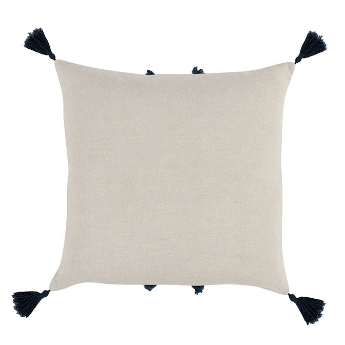 Toya Natural/Navy Blue Multi Pillow