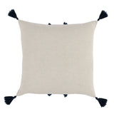 Toya Natural/Navy Blue Multi Pillow
