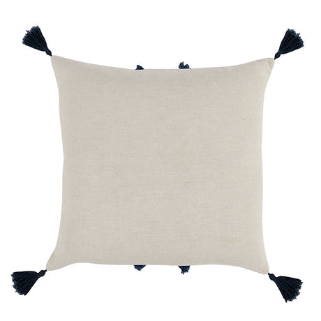 Toya Natural/Navy Blue Multi Pillow
