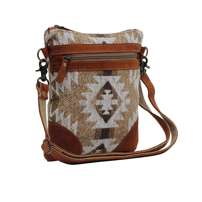 Myra Bag Cowprint Crossbody Leather Purse - Women's Bags in Brown