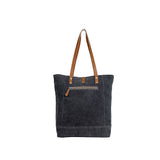Rock-Strewn Canvas and Hairon Bag