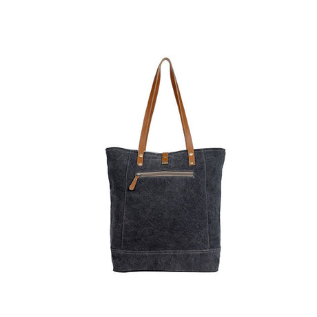 Rock-Strewn Canvas and Hairon Bag